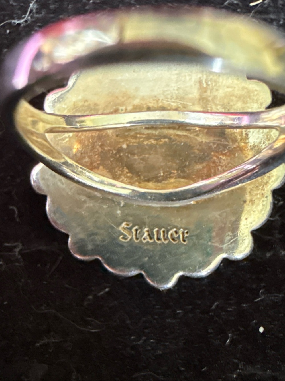 Stauer Turquoise Teardrop Cluster Flower Ring - Blue Stone Floral Design Size 6 - Picture 4 of 6